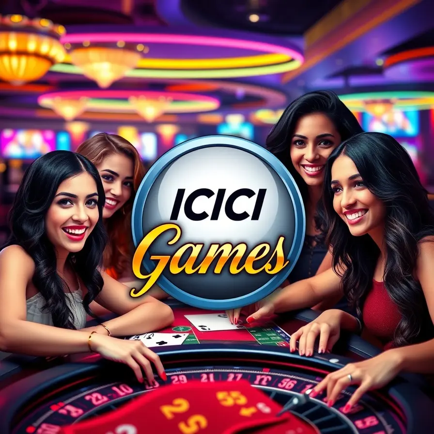 ICICI Games platform showcasing diverse gaming options and secure registration process